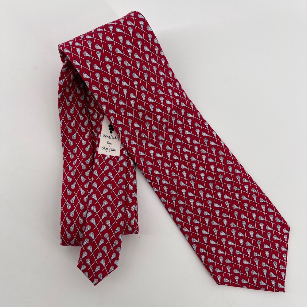 Men's Vineyard Vines Lacrosse Tie 100% Silk